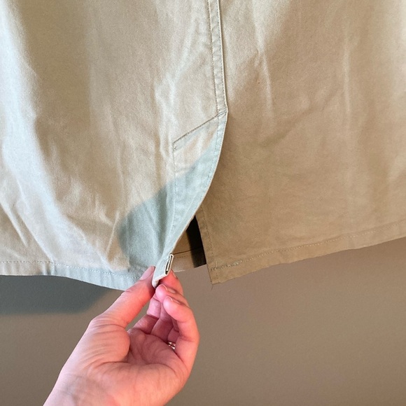 Outline Green Knee-Length Pencil Cargo Skirt - Picture 3 of 9